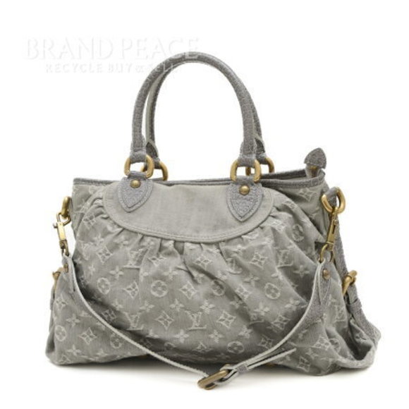 Louis Vuitton Monogram Denim Neo Cabby Handbag Gray - Picture 1 of 7